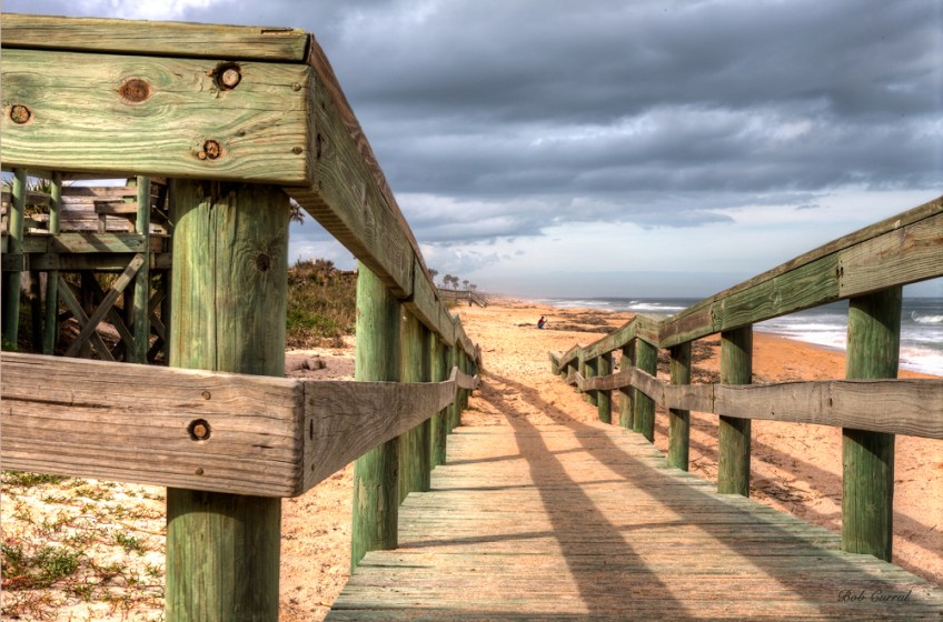 photo of beach access ramp at Flagler Beach, Florida