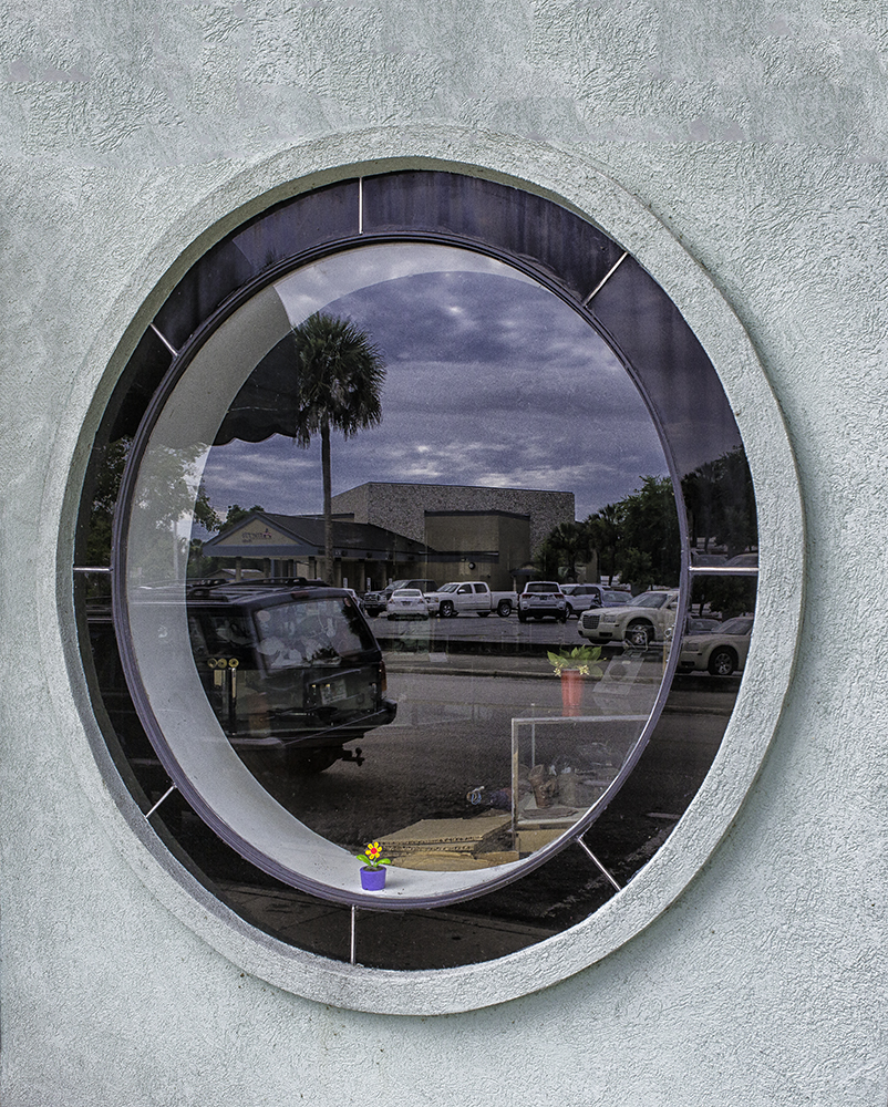 Photograph, Relections in a window, along St Johns Avenue, Palatka, FL