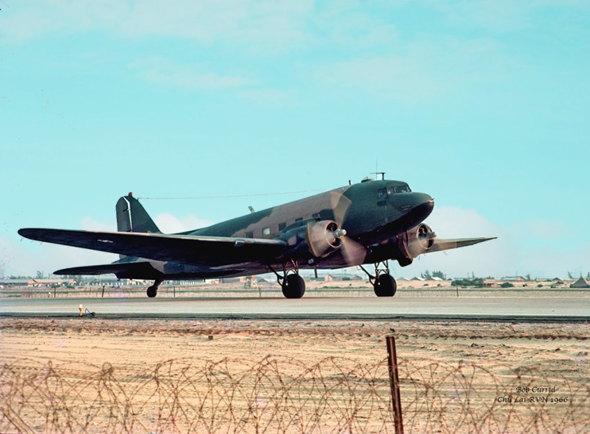 photo of C-47 "Gooney Bird" taken at Chu Lai RVN 1966