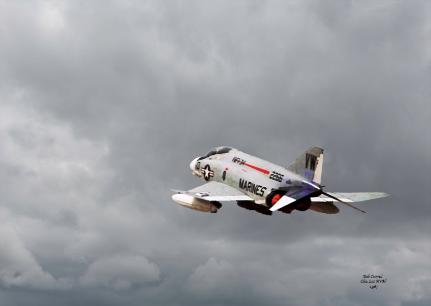 photo of F-4 Phantom taking off from Chu Lai RVN 1967
