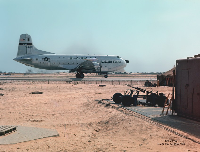 photo of C-124 at Chu Lai RVN 1966