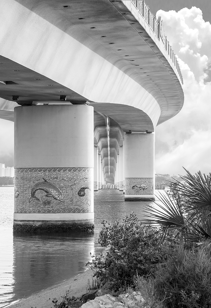 Photo underneath the International Speedway Bridge